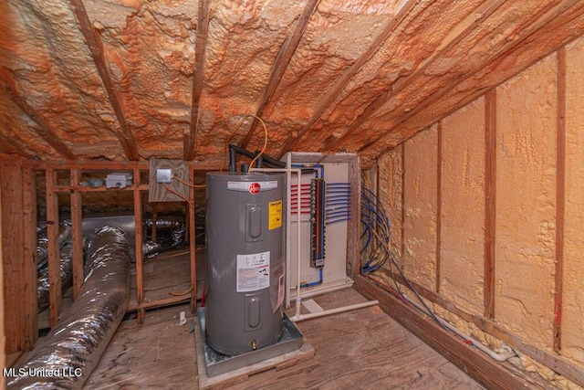 11088 Tahiti St, Bay Saint Louis, MS 39520 - utility room featuring electric water heater