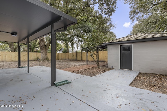 175 Saint Charles Ave, Biloxi, MS 39530 - fenced backyard with a patio area