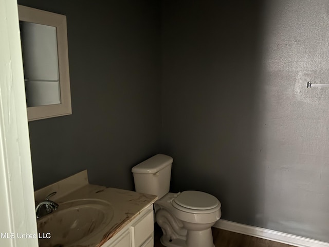 5704 Westminister Ln, Southaven, MS 38671 - bathroom featuring vanity and wood finished floors
