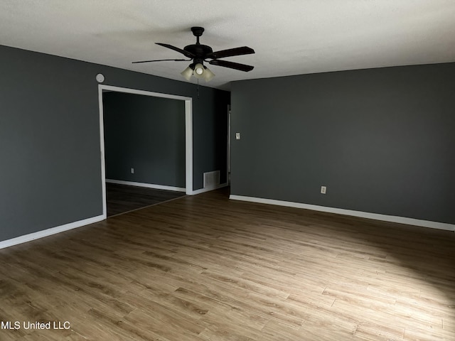 5704 Westminister Ln, Southaven, MS 38671 - unfurnished room with ceiling fan and wood finished floors