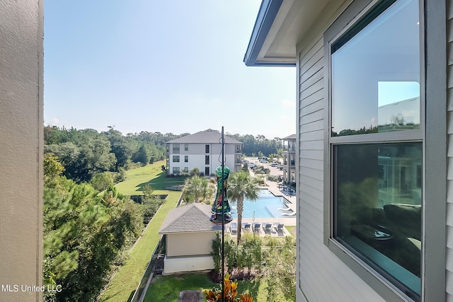 view of balcony