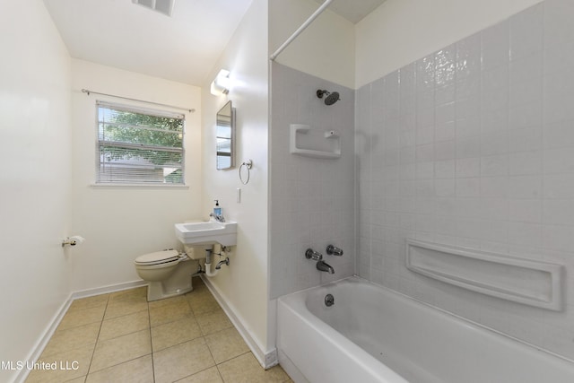 205 Walnut Dr, Ocean Springs, MS 39564 - bathroom with tile patterned flooring and bathing tub / shower combination