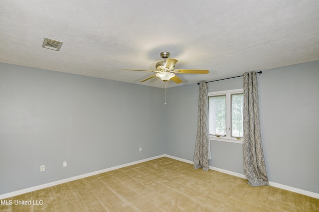 3099 E Fairway Dr, Brandon, MS 39047 - empty room with a ceiling fan, light colored carpet, and baseboards