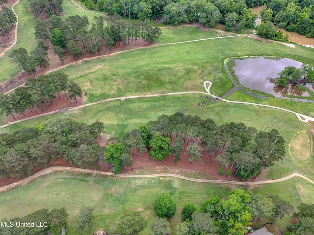 3099 E Fairway Dr, Brandon, MS 39047 - aerial view of property's location featuring a nearby body of water and a golf course