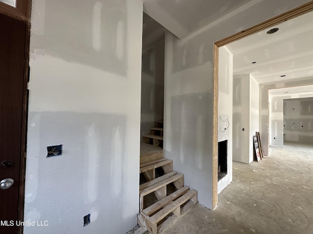 24 Waterstone Pl, Jackson, MS 39211 - stairs featuring unfinished concrete flooring