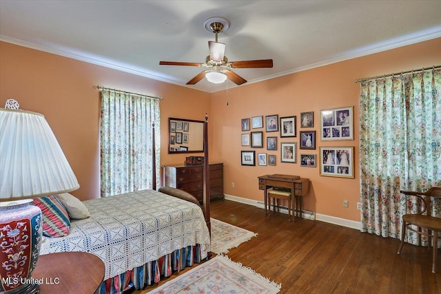 350 Whitfield Rd, Brandon, MS 39042 - bedroom featuring wood finished floors and ornamental molding