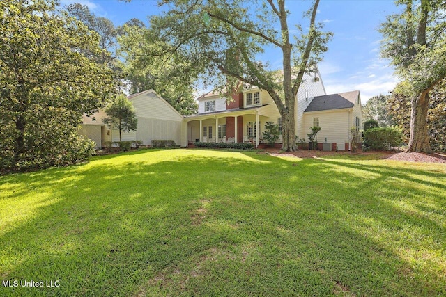 350 Whitfield Rd, Brandon, MS 39042 - view of front of house with a front yard and covered porch