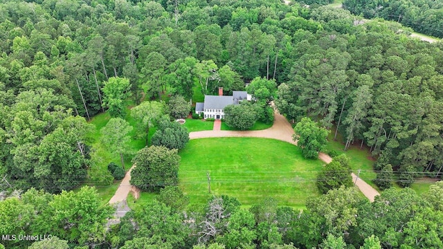 350 Whitfield Rd, Brandon, MS 39042 - aerial view of property's location with a heavily wooded area