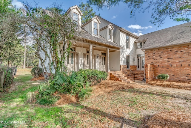 view of front of property