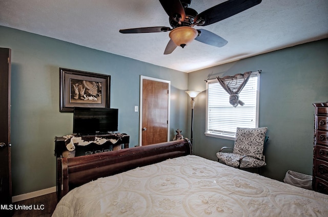100 Eager St Unit C, Clinton, MS 39056 - bedroom featuring wood finished floors and ceiling fan