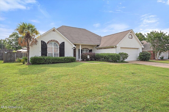230 Lighthouse Ln, Brandon, MS 39047 - view of front facade featuring a garage, driveway, brick siding, and roof with shingles