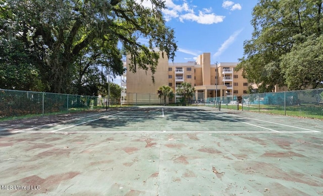 view of sport court