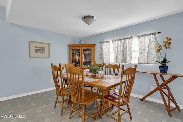 view of dining area