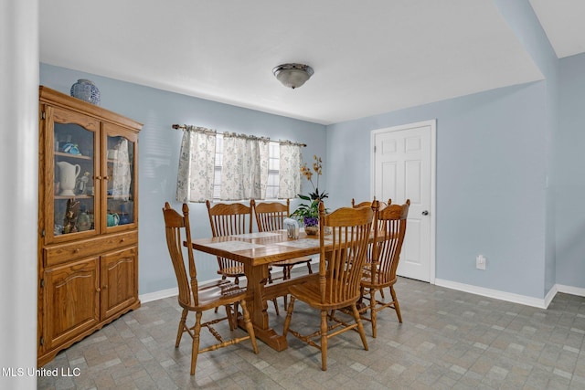 view of dining area