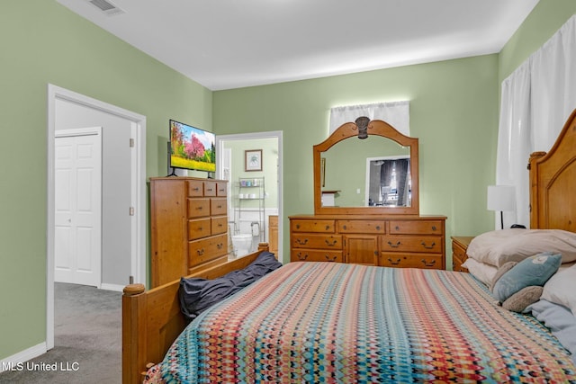 bedroom with carpet flooring