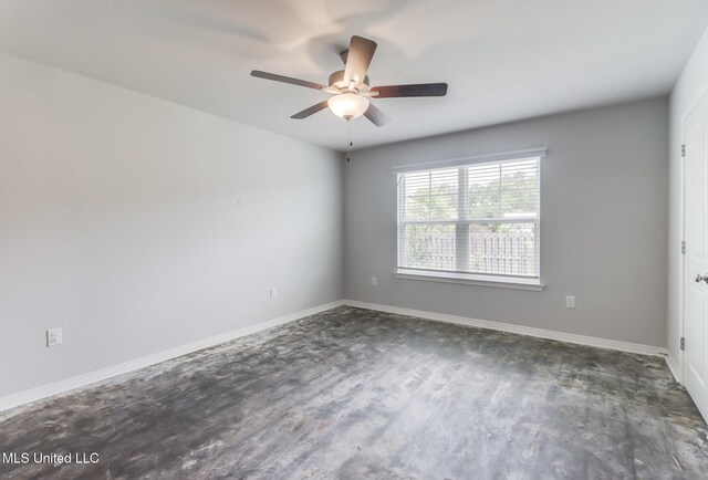 14840 Audubon Lake Blvd, Gulfport, MS 39503 - empty room with ceiling fan and dark wood-type flooring