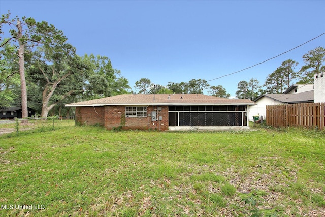 15820 Big Ridge Rd, Biloxi, MS 39532 - rear view of property featuring a sunroom