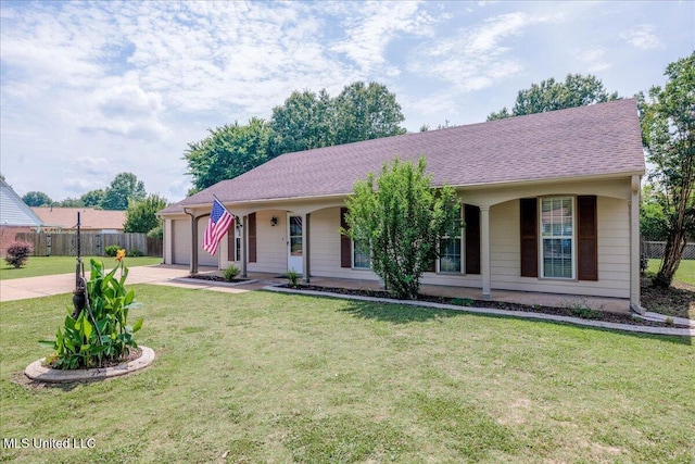 6967 Green Way Cv, Olive Branch, MS 38654 - ranch-style home featuring concrete driveway and a garage