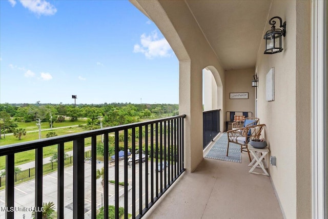 view of balcony