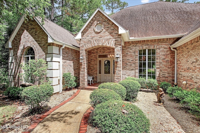 7622 Fairway Dr, Diamondhead, MS 39525 - view of front of home featuring a shingled roof and brick siding