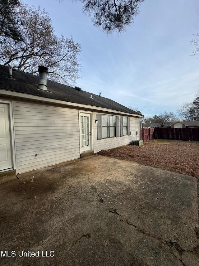 rear view of property with a patio