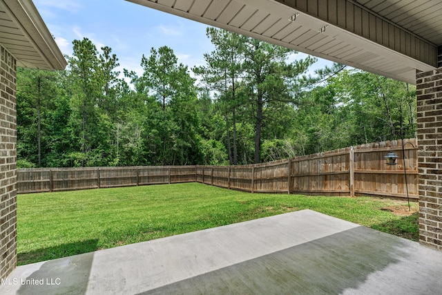 67 E Andover, Hattiesburg, MS 39402 - fenced backyard featuring a patio