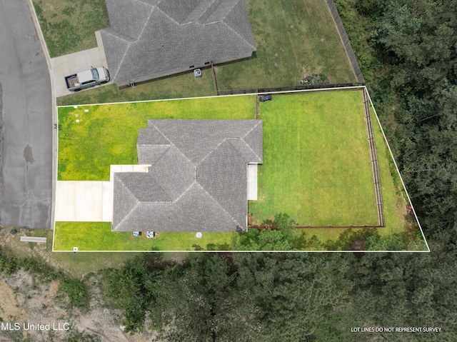 67 E Andover, Hattiesburg, MS 39402 - aerial overview of property's location featuring property boundaries highlighted