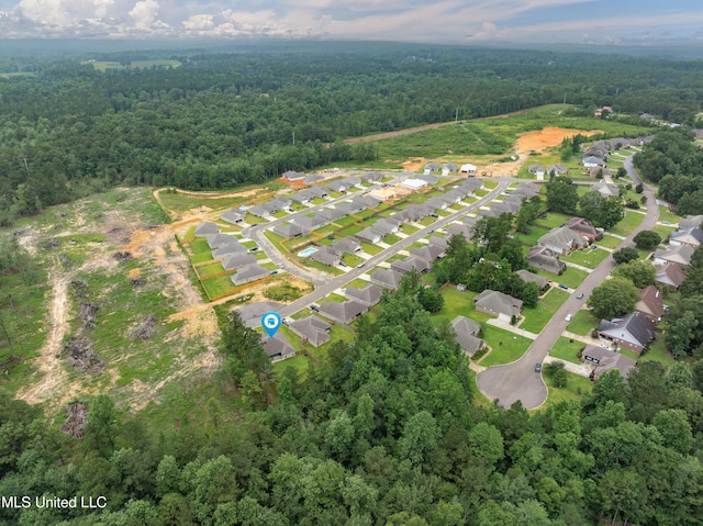 67 E Andover, Hattiesburg, MS 39402 - aerial view of property and surrounding area featuring nearby suburban area
