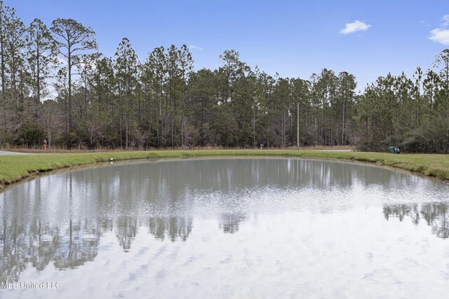 property view of water featuring a view of trees