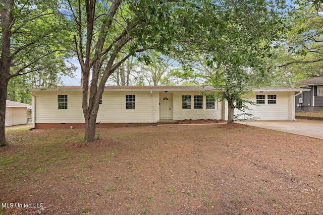 1234 Adkins Blvd, Jackson, MS 39211 - single story home featuring crawl space