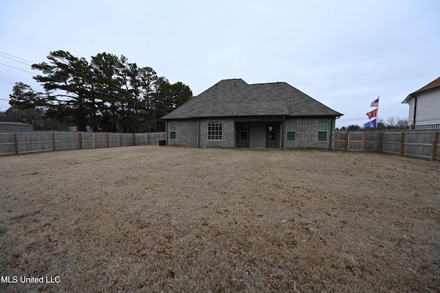 view of back of property