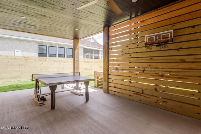 405 Mason Ave, Long Beach, MS 39560 - view of patio featuring ceiling fan