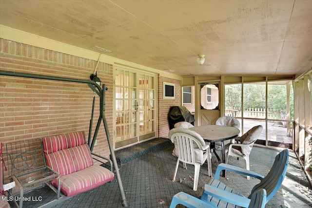 182 Brandon Williamsburg Rd, Mendenhall, MS 39114 - sunroom / solarium featuring french doors