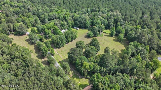 182 Brandon Williamsburg Rd, Mendenhall, MS 39114 - aerial view of property and surrounding area featuring a forest