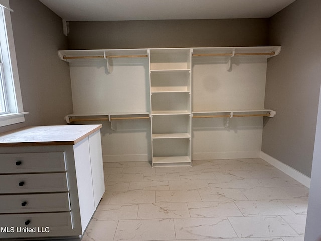 1740 Bakersfield Way, Nesbit, MS 38651 - spacious closet featuring light marble finish flooring