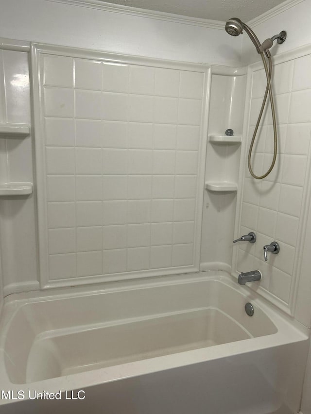 97131 Kapalama Dr, Diamondhead, MS 39525 - full bathroom with bathtub / shower combination and ornamental molding