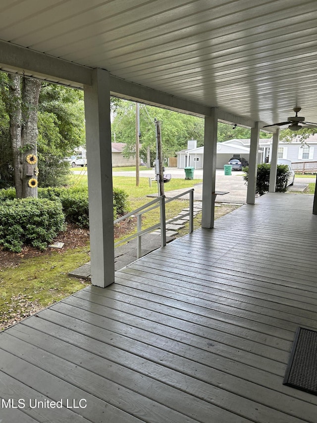 97131 Kapalama Dr, Diamondhead, MS 39525 - view of wooden terrace