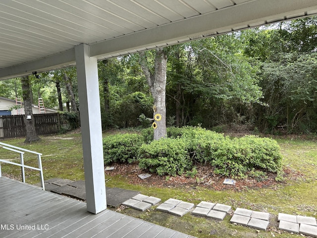 97131 Kapalama Dr, Diamondhead, MS 39525 - view of wooden deck