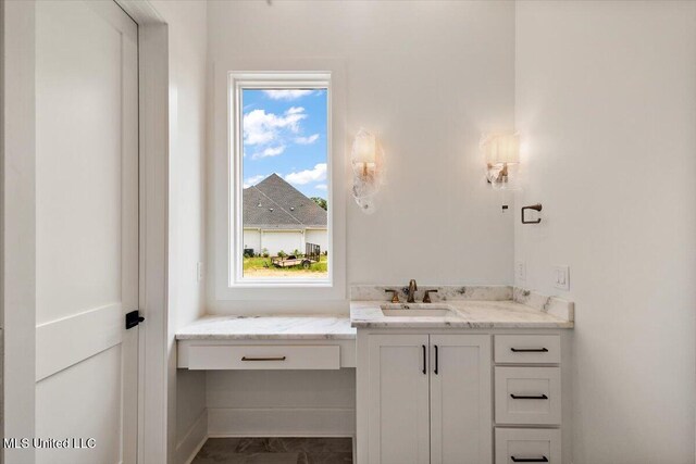462 Whittington Cir, Madison, MS 39110 - bathroom featuring vanity and marble finish floor