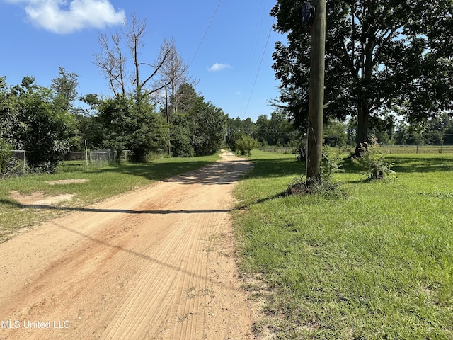 view of road