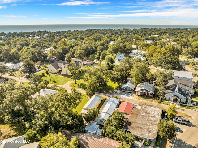 253 Sycamore St, Bay Saint Louis, MS 39520 - birds eye view of property with a water view and a residential view