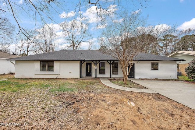 view of ranch-style house