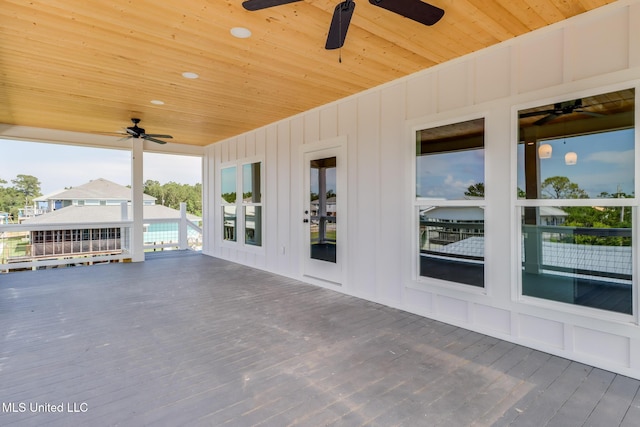 4054 Mallard St, Bay Saint Louis, MS 39520 - deck featuring ceiling fan