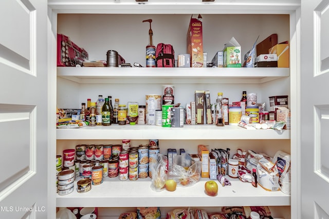 view of pantry