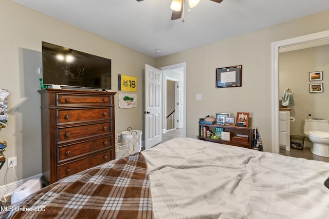 12441 Old Cypress Creek Cv, Diberville, MS 39540 - bedroom featuring ensuite bath and a ceiling fan
