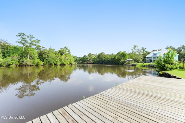 12441 Old Cypress Creek Cv, Diberville, MS 39540 - dock area with a water view