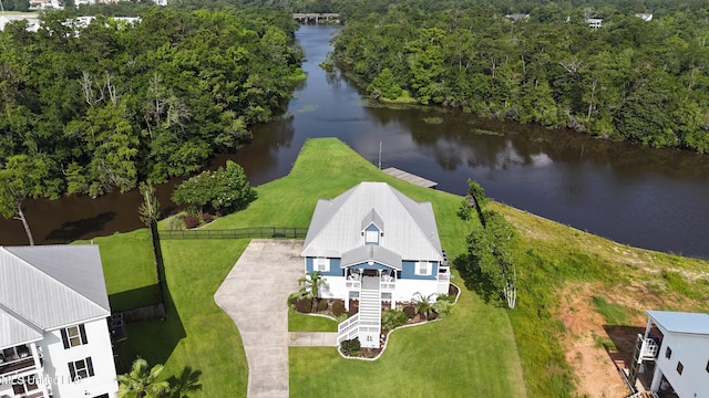 12441 Old Cypress Creek Cv, Diberville, MS 39540 - view from above of property with a nearby body of water