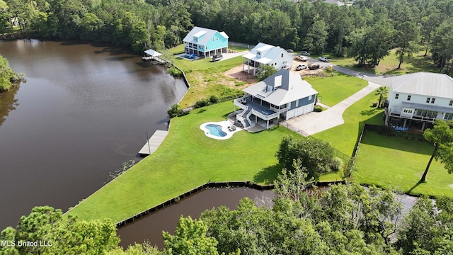 12441 Old Cypress Creek Cv, Diberville, MS 39540 - drone / aerial view of a large body of water