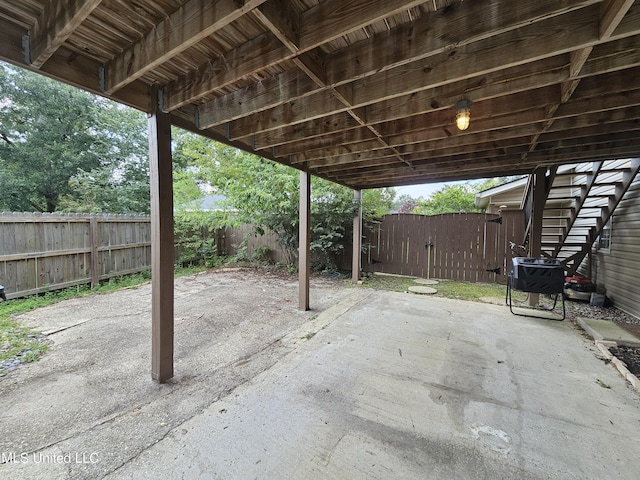 906 W Lakeshore Dr, Carriere, MS 39426 - view of patio with a fenced backyard