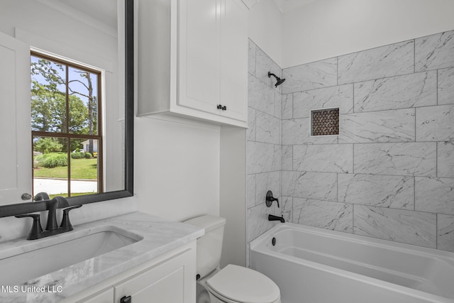 308 Lois Ct, Madison, MS 39110 - bathroom with  shower combination, plenty of natural light, toilet, and vanity